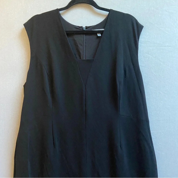 Classiques Entrier classic black sleeveless shift dress Sz 18W - Picture 5 of 11